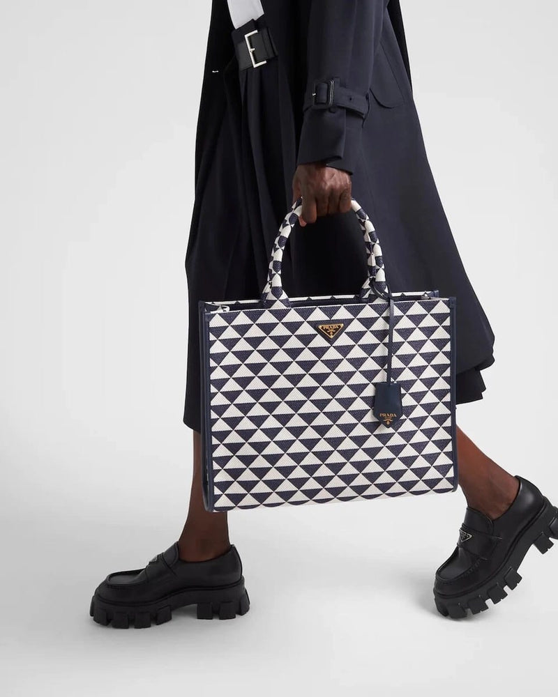Prada – Symbole Embroidered Fabric Tote