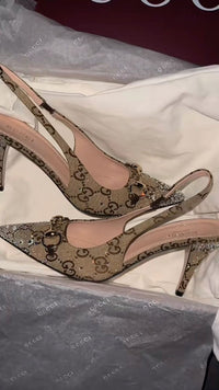 Gucci Women's slingback pump with crystal Horsebit