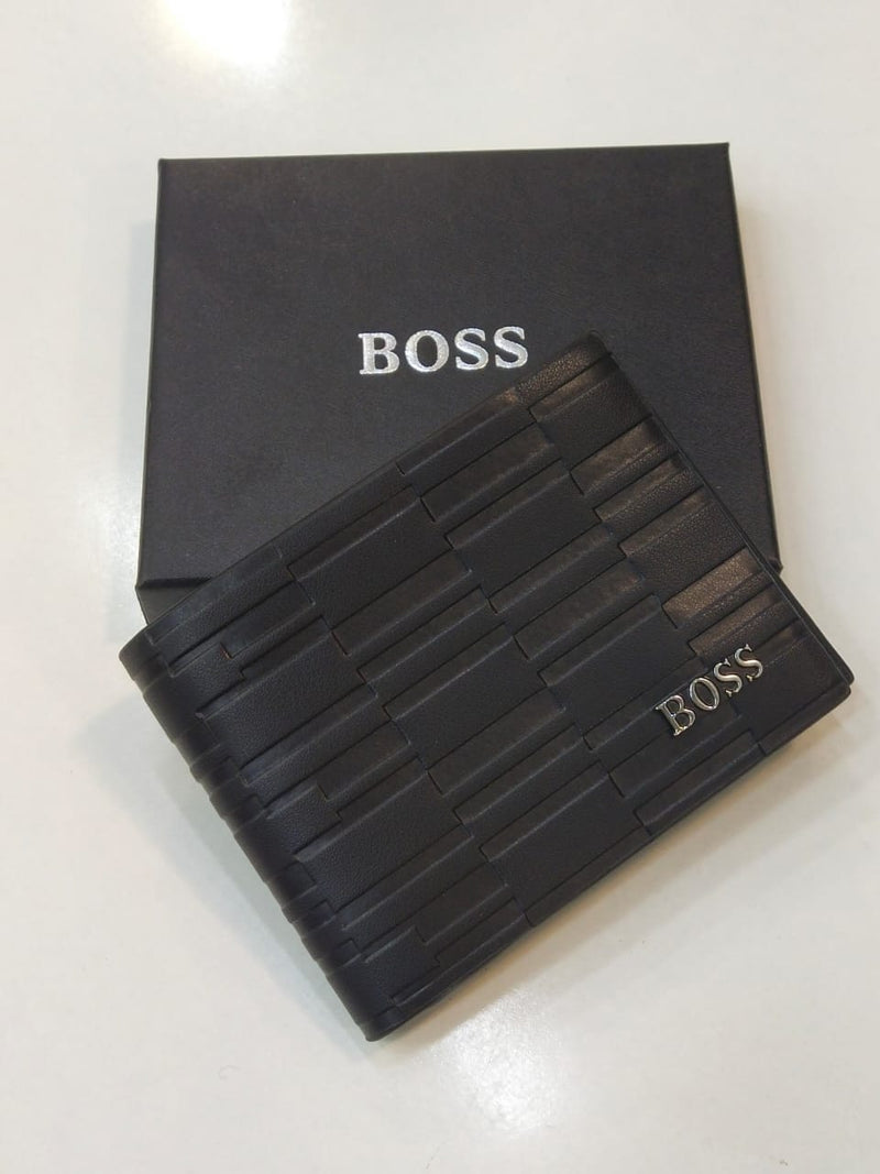 BOSS – Wallet with Silver-Foil Logo Print