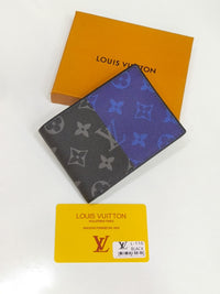 Louis Vuitton – Monogram Eclipse Bi-Fold Wallet (Blue Pop)
