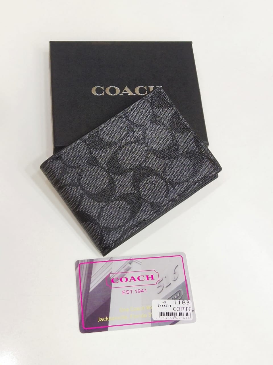 Coach – Compact ID Wallet (Signature Canvas)