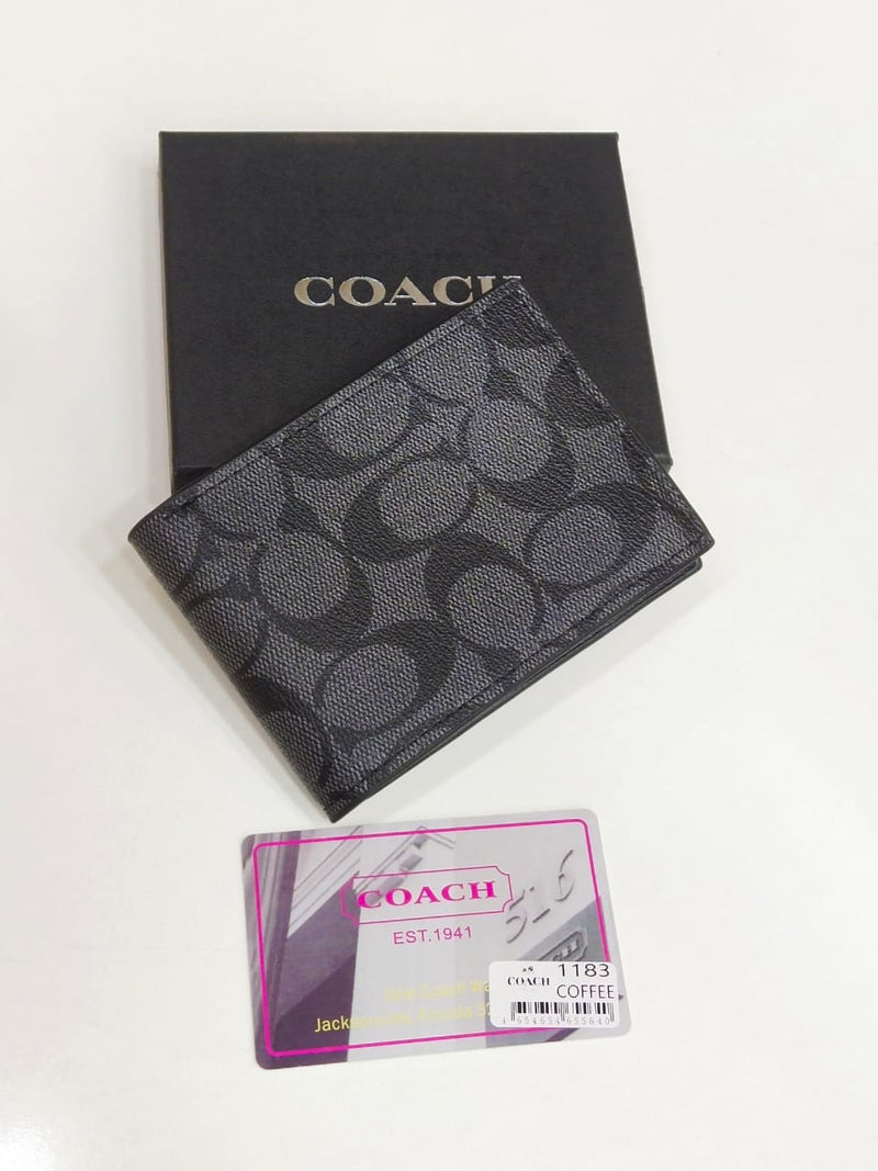 Coach – Compact ID Wallet (Signature Canvas)