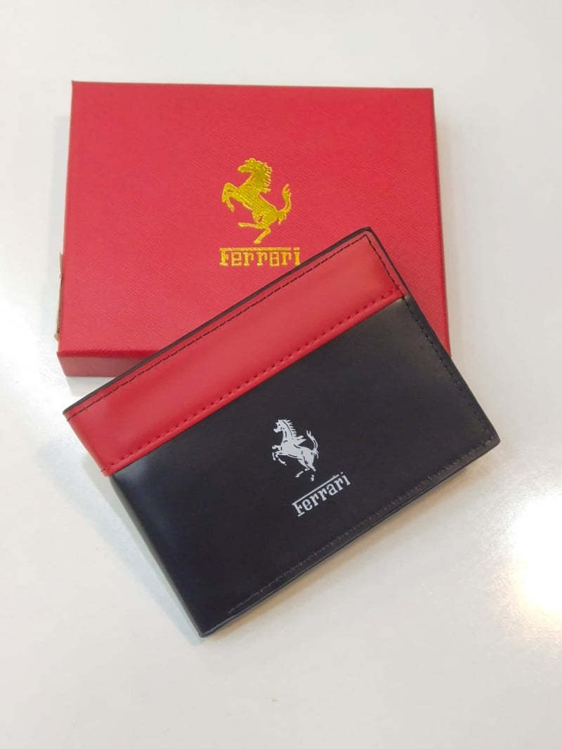 Ferrari – Men’s Wallet (Black with Red Trim)