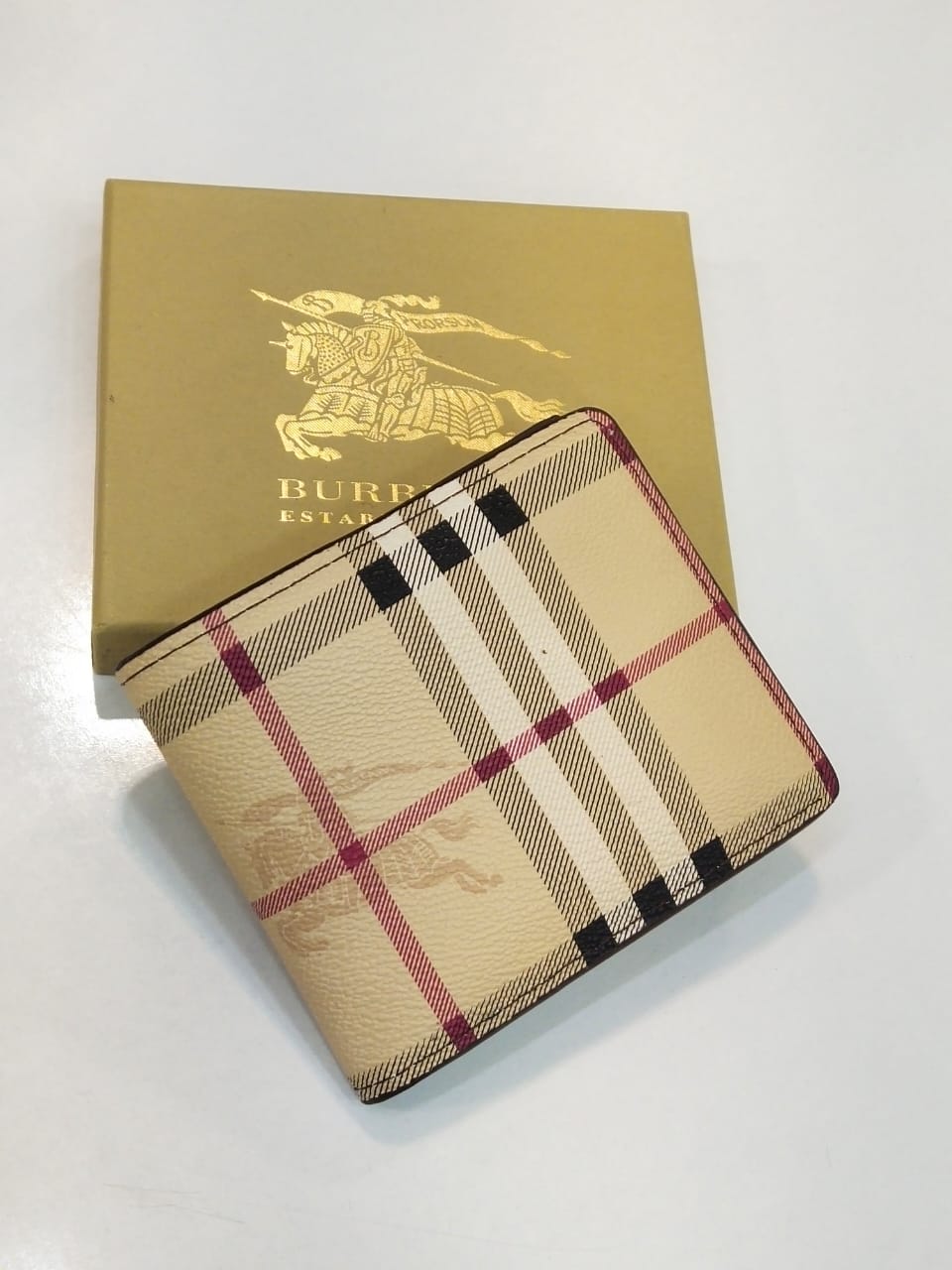 Burberry – Haymarket Check Bi-Fold Wallet
