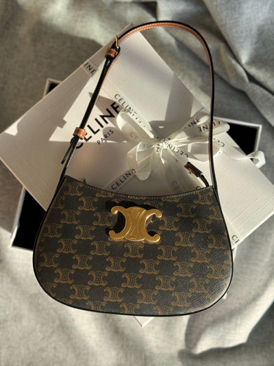 Celine MEDIUM TILLY BAG IN TRIOMPHE CANVAS hover