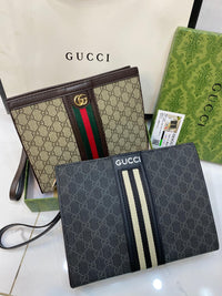 GUCCI SIGNATURE POCHETTE CLUTCH FOR MEN