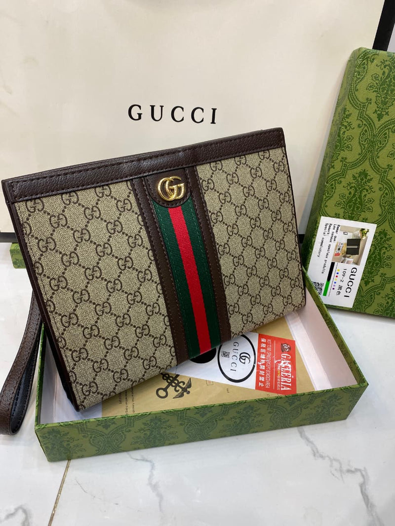 GUCCI SIGNATURE POCHETTE CLUTCH FOR MEN
