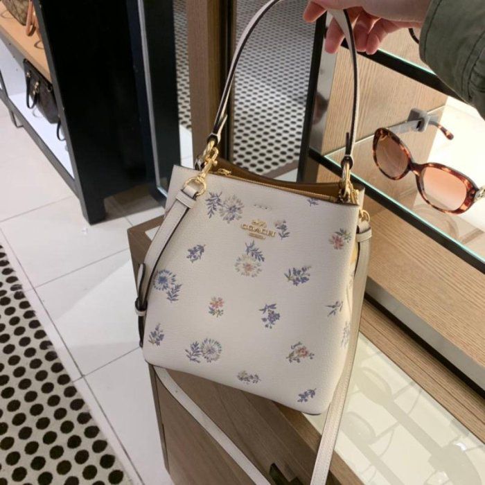 Coach Small Town Floral Bucket Bag