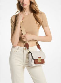 Michael Kors Sloan Editor Medium Signature Logo Messenger Bag