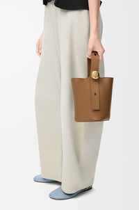 LOEWE Mini Pebble bucket in smooth calfskin