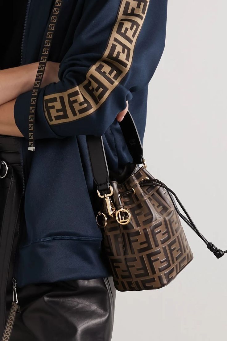 FENDI Mon Tresor Brown leather mini-bag
