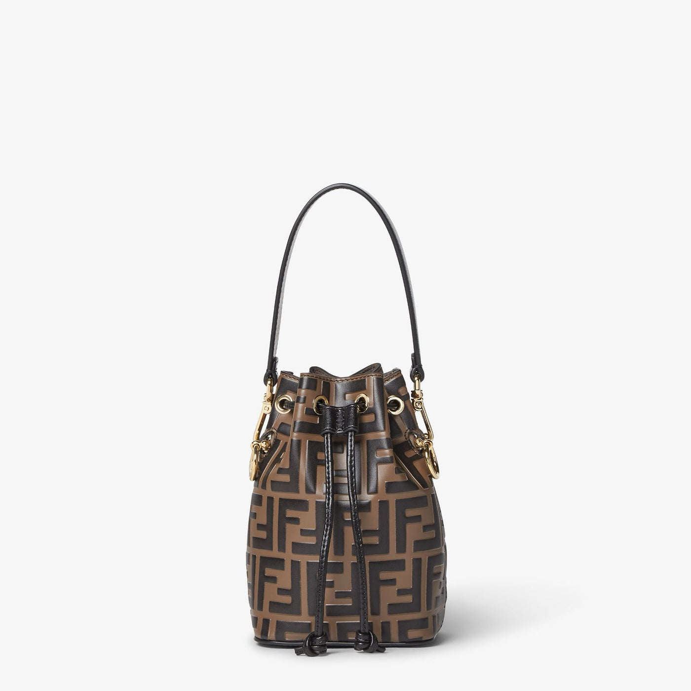 FENDI Mon Tresor Brown leather mini-bag
