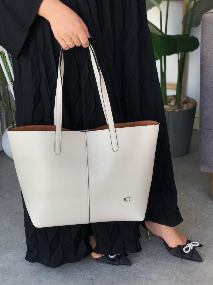 Coach North 32 leather tote bag