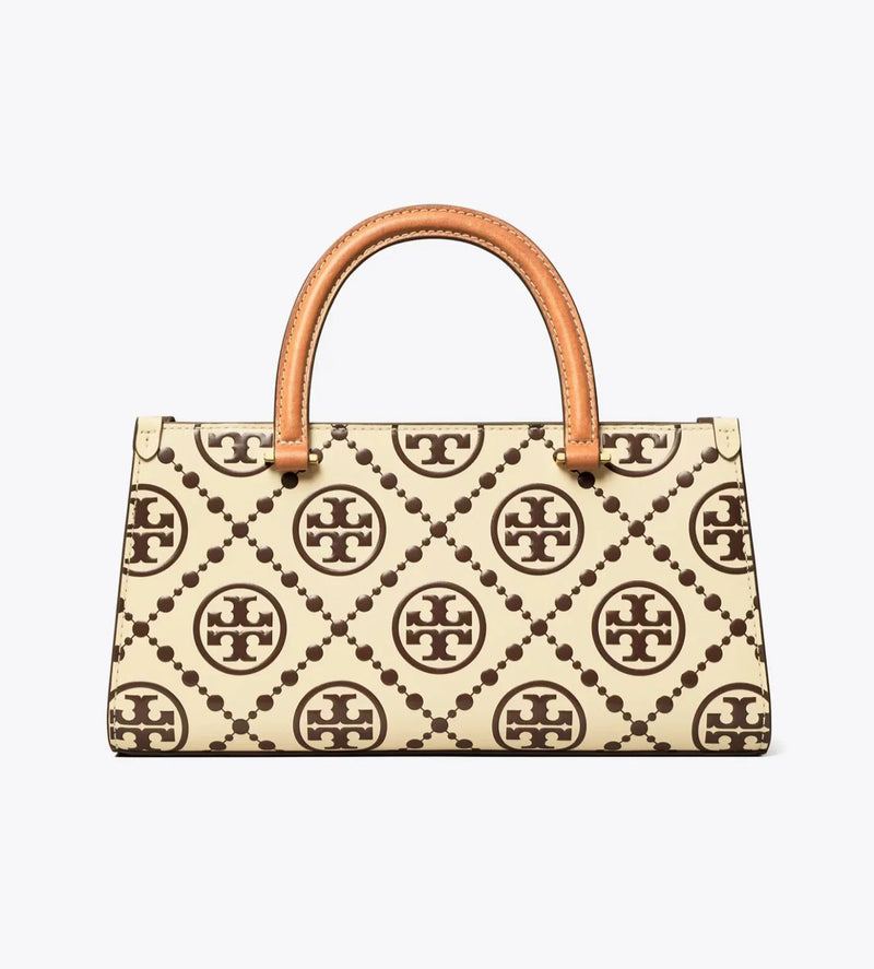 Tory Burch T Monogram Embossed Small East-West Tote