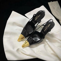 YSL JEANNE slingback pumps in smooth leather