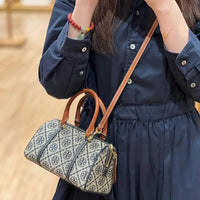 TORY BURCH T MONOGRAM PETITE BARREL BAG