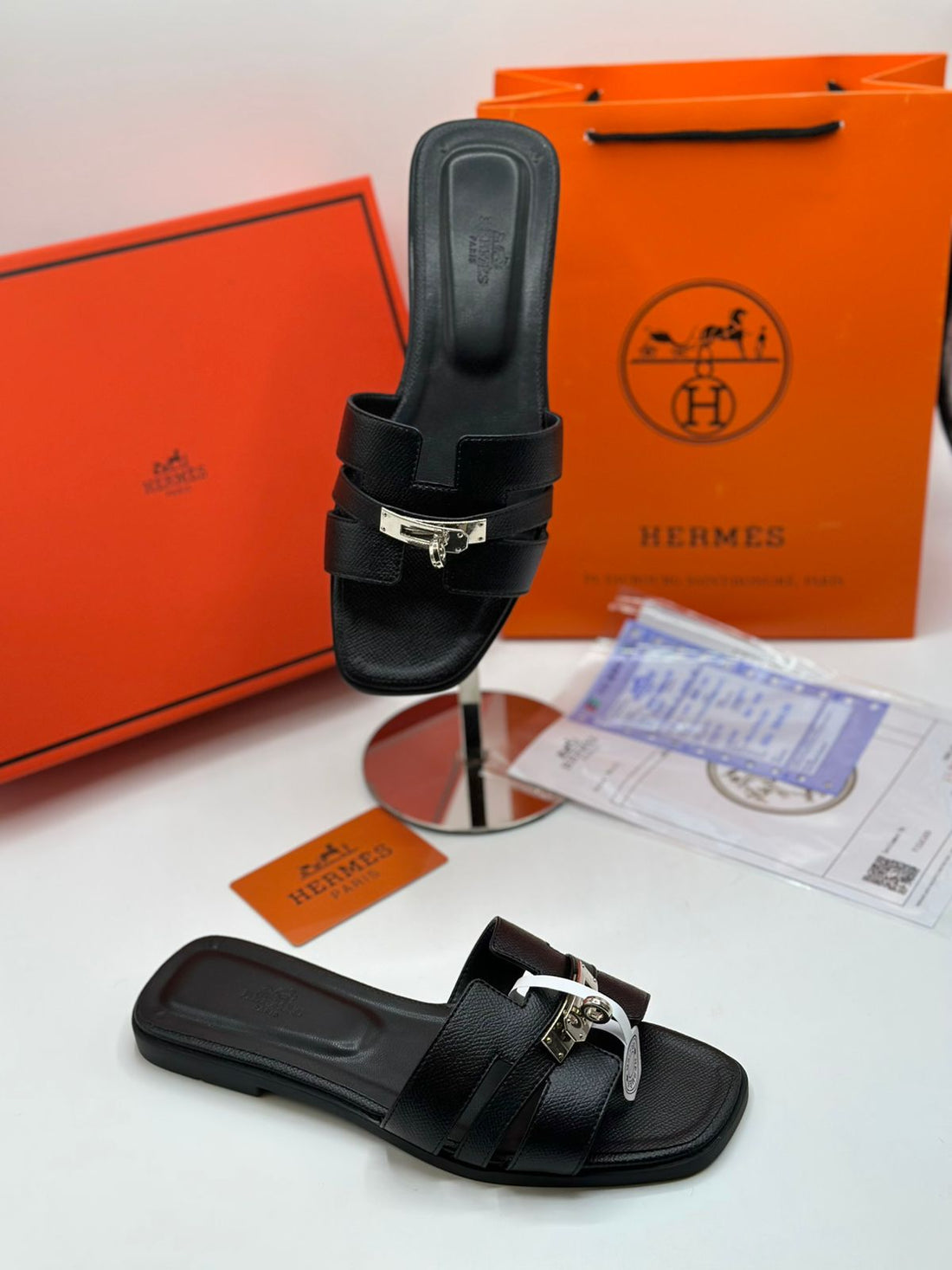 HERMES ORANS PADLOCK SLIDE