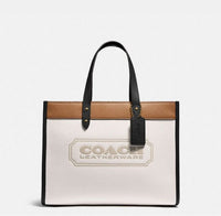 Coach Field Tote 22 In Colorblock With Coach Badge