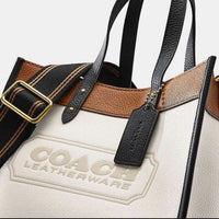 Coach Field Tote 22 In Colorblock With Coach Badge