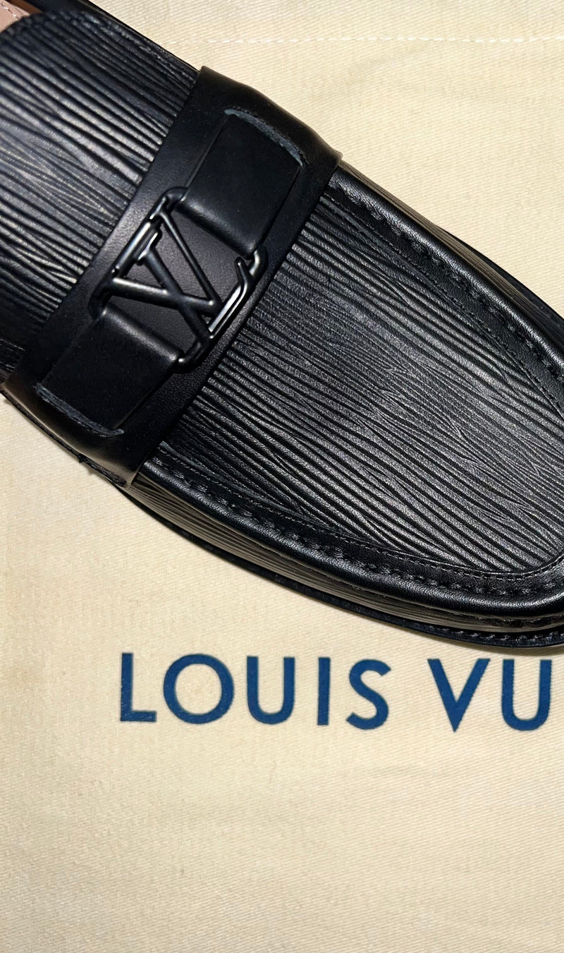 . Louis.Vuitton Black Lining Major Loafers